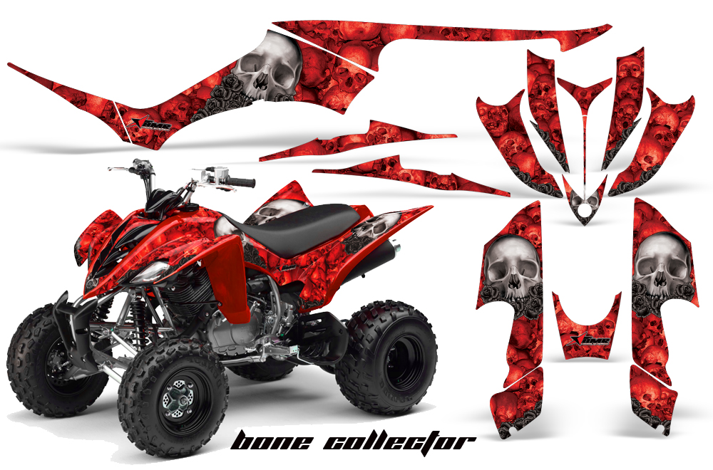 Yamaha Raptor 350 Graphics BoneCollector Red